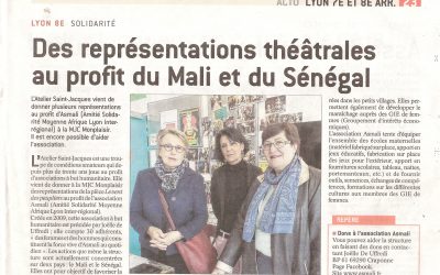 Des représentations théâtrales au profit du Mali et du Sénégal