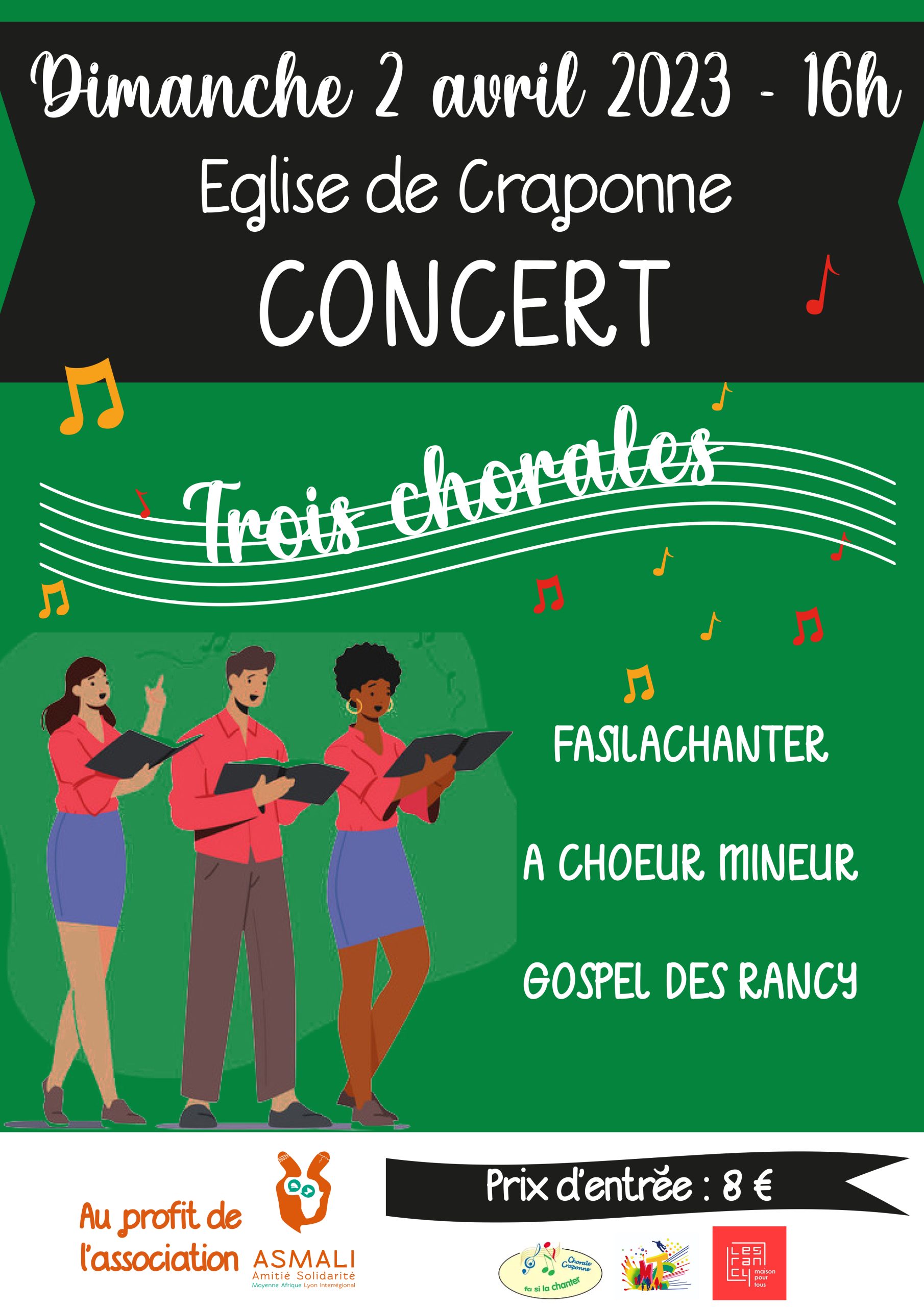 Concert au profit de l&rsquo;association